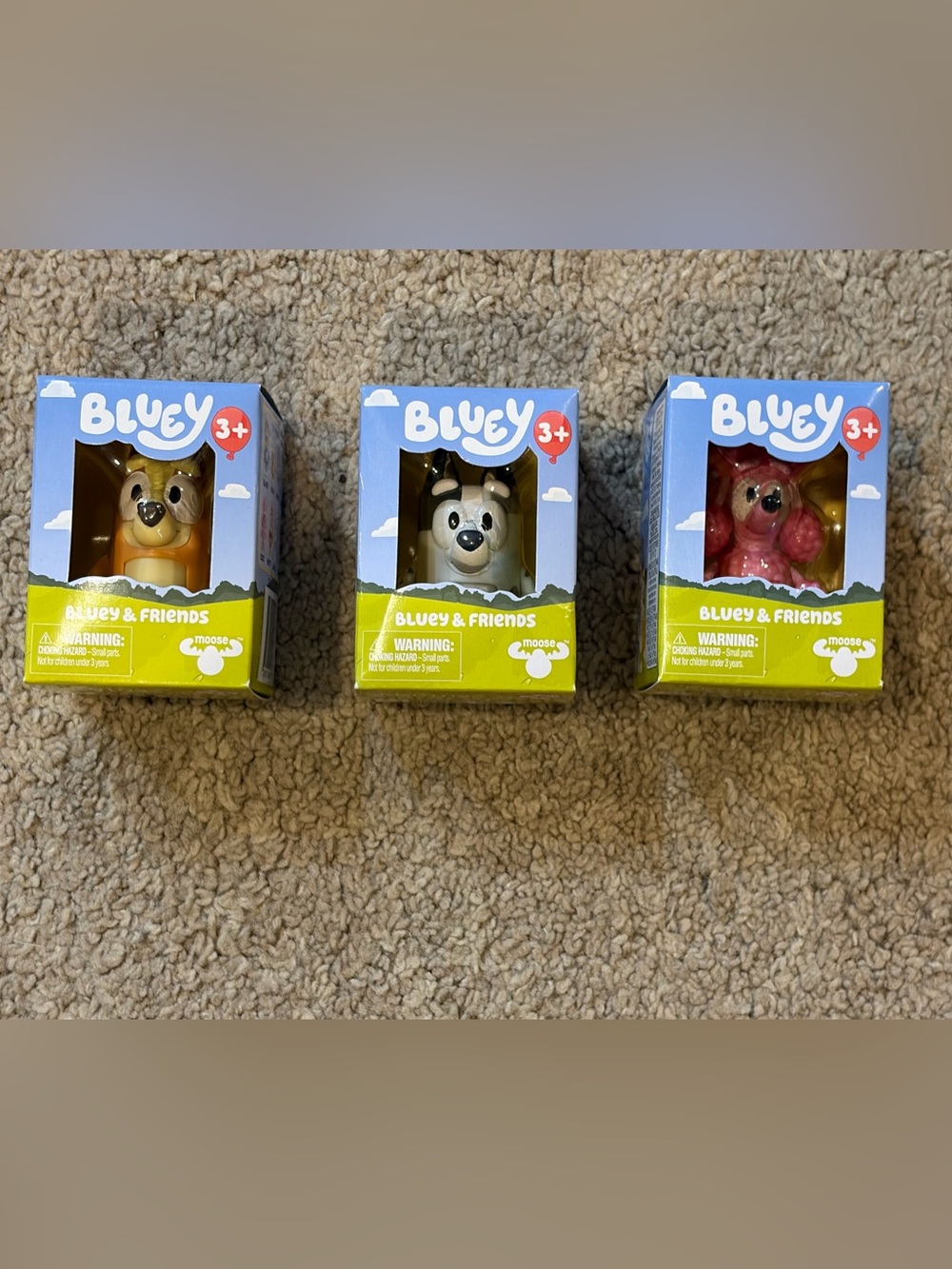 Bluey & Friends Mini 2” Characters Set of 3